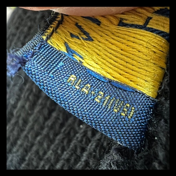 Polo Ralph Lauren French Bulldog Embroidered Rib-Knit Beanie / Polo Black / NWT - Picture 7 of 11